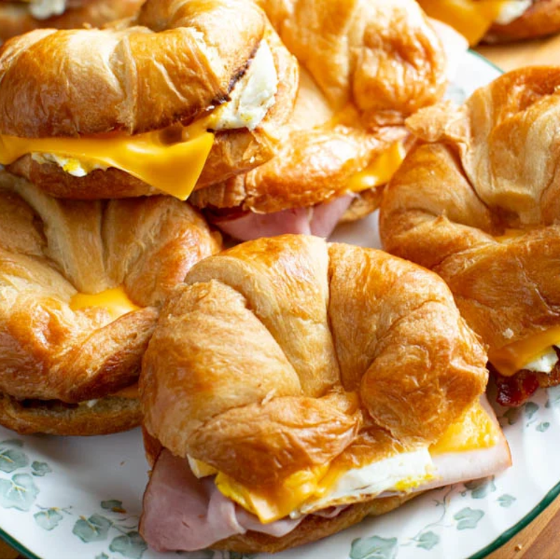 Egg and Cheese Croissant Sandwich Main Image